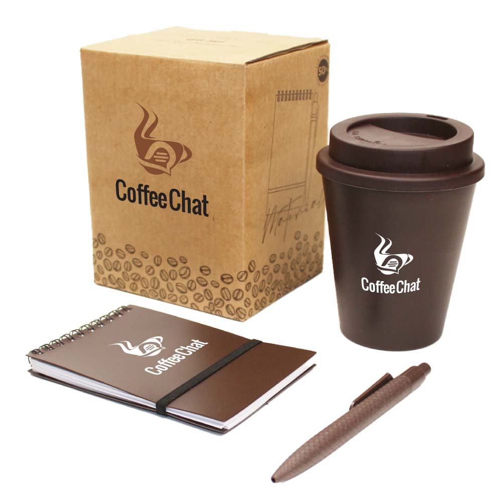 Coffee Gift Sets with Cup, Notepad, and Pen
