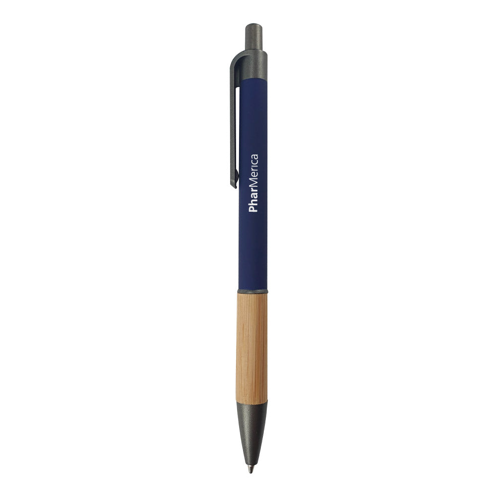 Push Button Ballpoint Pens with Bamboo Grip